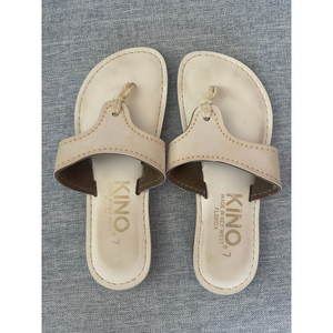 Kino White Sandals in Cream